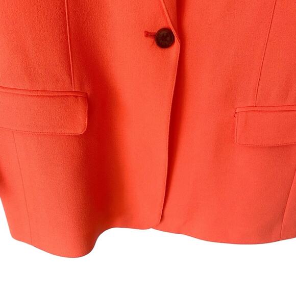 Smythe Tailored Blazer Neon Tangerine Revolve Size 14 - Picture 4 of 8